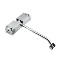 关门器闭门器不锈钢家用缓冲自动静音关门神器迷你小型阻门顶门挡 新款闭门器银色[1个]实用