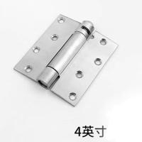 弹簧合页自动关门折页木门回弹自由门合叶牛仔门隐形门铰链关门器 4寸单弹--(1只价)