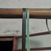 黑色竹架绳果苗木捆绑胶蔑绑扎带2米长,5毫米宽约600条 5.4斤