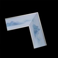 智能照明顶角线客厅led灯铝合金无主灯免吊顶免开槽发光石膏线灯 银白色8.5厘米窄边款 请详细咨询客服后