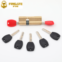 普通防盗门锁芯 铜锁芯 大门锁具铜锁心 房门锁芯 通用型 家用 32.5+32.5 65