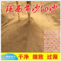 陕西沙苑黄沙细沙多肉玩沙鱼缸垫底花草育苗底沙建筑沙沙子乌龟沙 陕西沙苑黄沙5斤