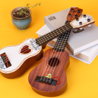 可弹奏儿童仿真吉他儿童尤克里里启蒙早教音乐玩具吉他 33CM可弹奏随机色