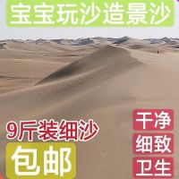 腾格里沙漠细沙子宝宝儿童玩具沙鱼缸宠物造景沙植物种植沙9斤装 9斤装细沙