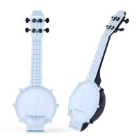 Banjo班卓琴儿童吉他尤克里里卡通仿乐器吉他男孩女孩玩具 象牙灰