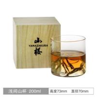 山桜窑观山系列茶杯-浅间山杯 江户硝子主人杯耐热艺术玻璃杯 浅间山杯(原木盒)X1