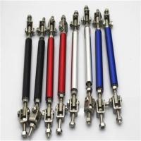 汽车改装大小包围通用前铲伸缩拉杆前杠前唇装饰伸缩包围拉杆 7.5厘米红色一对