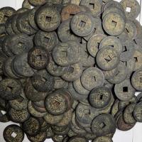 乡下收来的真品大清五帝钱古币古董钱币保真招财老铜钱 顺治10枚