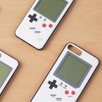 俄罗斯方块黑白适用iPhoneX游戏机手机壳电子PC粉色苹果保护套 白色(黑白屏) iPhone6\7\8