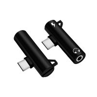 type-c转接头耳机充电线二合一8小米9华为nova5pro一加7t转换器6x 黑色[充电听歌通话线控]1个装