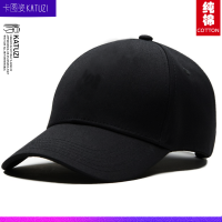 打工人棒球帽不干活就没饭吃个性文字恶搞ins火国潮学生帽子男女 无印花 -纯黑款