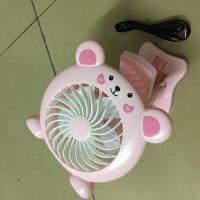usb小电风扇迷你风扇可充电式宝宝BB儿童婴儿床手推车夹子扇 粉红色