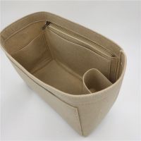 适用于COACH蔻驰Central托特包中包撑型整理拉链收纳包轻盈内胆包 卡其色侧边拉链 单面内胆长28宽11高17厘米