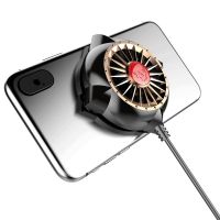 半导体手机散热器降温神器水游戏风扇背夹吃鸡王者便携制冷支架 风冷散热器-插电款-电镀金 原装延长数据线+防汗指套