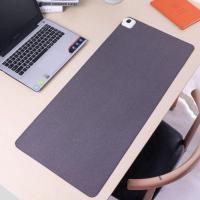 冬季电热学生写作业暖桌垫防水办公鼠标垫暖手垫玩游戏发热桌垫 迷你灰52*26cm[自动关机]