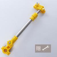 自行车雨伞架伞支架电动车伞撑伞支架单车雨伞支架遮阳婴儿车伞架 伸缩款(黄色)伞架+工具