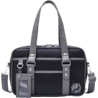 [牛年清仓]高级JK制服包包学生包单肩手提pu通勤动漫软妹日系风 黑灰色