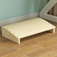 实木踏脚凳搁脚架办公桌搁脚凳搁脚板实木脚踏板垫脚凳踏脚脚垫 弧度30*20*11*6原木