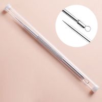 拔黑头粉刺镊子超细专业尖头镊子去鼻头痘痘粉刺夹子单个聂子工具 粉刺针 1个