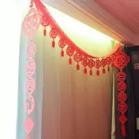 婚房布置用品结婚用品大全套装饰结婚庆用品婚房布置婚礼喜字拉花 立体灯笼拉花1根