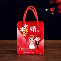 婚庆用品喜糖盒结婚回礼婚礼创意糖盒糖果宝宝满月周岁礼盒子批发 婚纱新人款 [50个]小号配1根红绳