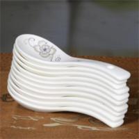 (10个陶瓷小汤勺)家用骨瓷小调羹小汤勺小勺子饭 简爱世家 10个小汤勺