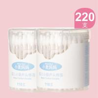 小麦妈妈葫芦头一次性棉签婴儿宝宝儿童新生儿掏耳朵肚脐眼双头棉 2盒(220支)