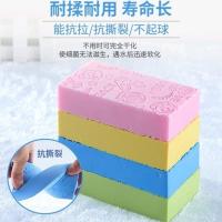 2个装宝露露海绵无痛搓澡神器压花强力搓泥搓灰海绵海绵浴擦宝宝 2个装(出口品质)