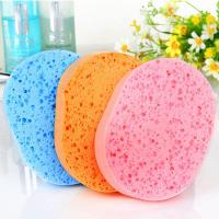 木浆面扑洗脸扑洗脸巾神器面扑洗脸海绵洗面扑洁面扑深层清洁粉扑 3片椭圆木浆面扑/20mm