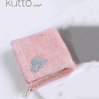 可爱方巾超柔软洗脸小毛巾擦手巾家用宿舍学生儿童成人不掉毛挂绳 粉色一条装