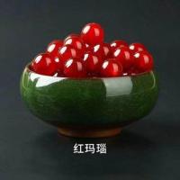 天然多色玛瑙珠子散珠DIY手工串绳项链手链编制多色材料配饰 红玛瑙 6mm/10颗