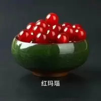 天然多色玛瑙珠子散珠DIY手工串绳项链手链编制多色材料配饰 红玛瑙 6mm/10颗