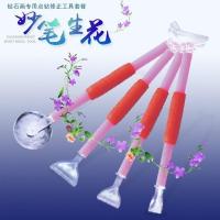 新款钻石画工具套装十字绣贴钻笔专利弯头快速粘钻笔照明点钻神器 专利弯头点钻笔套装(四种各一支)