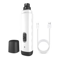 大型狗狗磨甲器电动充电宠物打磨机猫咪指甲剪神器自动钳犬猫通用 白黑