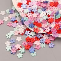 混色100个醋酸仿贝壳小樱花小花古风手工DIY饰品配件发簪新娘配件 醋酸贝壳樱花[混色100个]