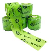 羽毛球网球拍 缓冲膜 减震膜 打底膜 海绵 泡棉 握把手柄防震手胶 绿色印花 宽6CM长20M 一卷