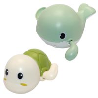 [二只装]小海龟宝宝洗澡戏水玩具 游泳乌龟婴儿1岁上链发条玩具 随机颜色 [乌龟]1只