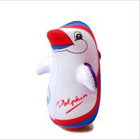 新款大号企鹅不倒翁充气玩具批发充气企鹅不倒翁儿童充气礼物玩具 颜色随机发 充气企鹅小号33cm1个