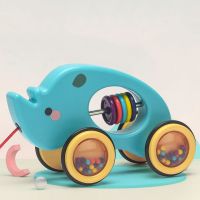 儿童拖拉学步玩具一岁婴儿2岁宝宝拉绳拉线手推牵引螃蟹女孩男孩 犀牛老师 opp袋装