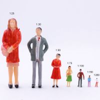 厂家直销模型小人DIY沙盘建筑模型彩色小人铁路工人泳装人站姿 彩色人偶1:150 (10个装)