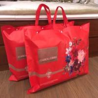 ‖结婚枕头超大喜庆包装袋手提高档牛津布陪嫁空调夏被枕芯收纳 喜庆花卉-枕芯包装() 无纺布材质 78*50CM(