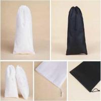 装靴子抽绳袋子袋 装短靴长靴过膝长靴收纳袋高筒靴抽绳袋子防尘. 白色短靴 10个