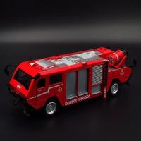 凯迪威合金车模型双头消防车排烟水炮云梯消防车119救火车大卡车 水炮消防车