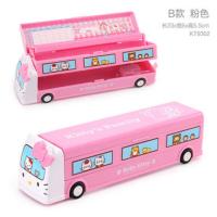 hellokitty儿童多功能文具盒小学生铅笔盒女生多层卡通可爱笔盒 9302粉色
