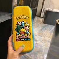 香港Yome缤纷儿童笔袋3D卡通文具盒铅笔盒多功能潮牌文具袋批发 小黄鸭4d文具盒