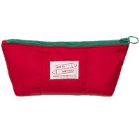 ins笔袋女三明治笔袋韩国简约小清新大容量大高中学生文具袋 大容量红色