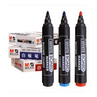 晨光MG2160白板笔快干水性可擦白板笔会议白板用笔 黑色3支