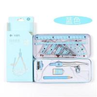 打折儿童软尺子 小学生 套装 多功能小学一年级学生的尺子 学生 八件套尺蓝色铁盒装