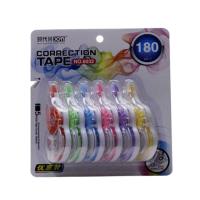 修正带小学生迷你小型双面胶初中笔少女古风印花批发普乐士多功 6个装修正带 一卡装