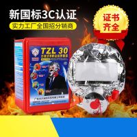 鸿兴牌过滤式自救呼吸防毒面具火灾逃生防护硅胶全面罩消防面具 鸿兴邦安-包过验收款(酒店医院酒吧)